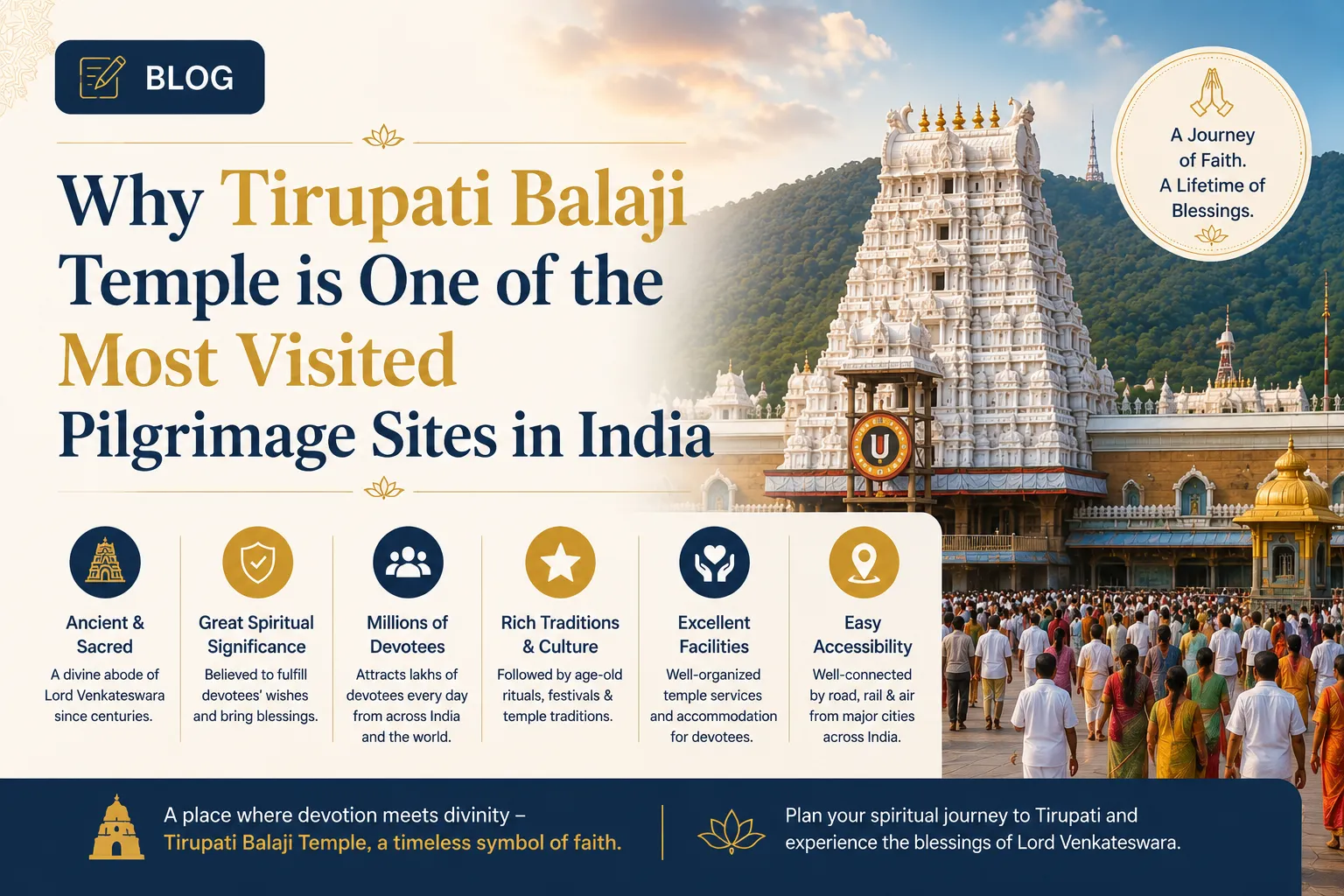 Why Tirupati Balaji Temple is One of the Most Visited Pilgrimage Sites in India